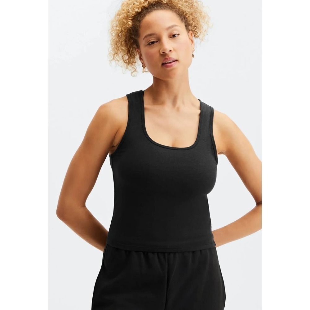 Fabletics Black Britt Tank Top Medium